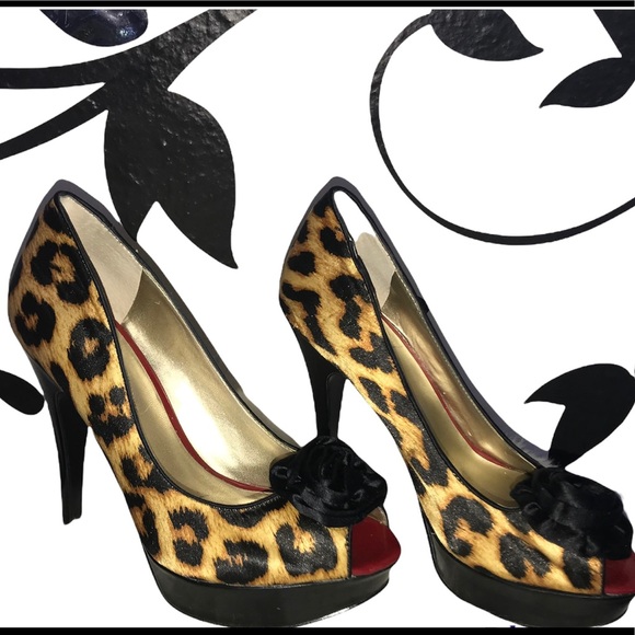 Guess leopard heels size 7 - Picture 1 of 10